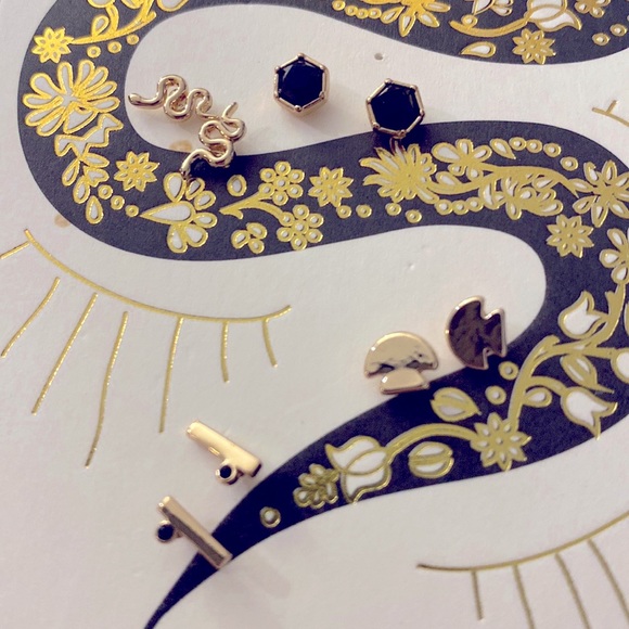 NWT Free People Earrings - Snake Stud Pack - Picture 9 of 9